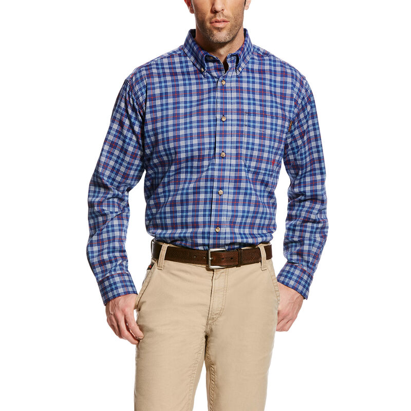 Ariat Hemden Herren - Fr Collins Work Blau ( WXKYQ-9857 )